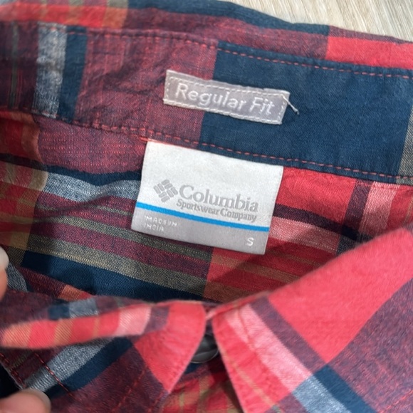 Columbia Leadville Ridge Pearl Snap Plaid Shirt Men’s Small - Picture 4 of 6